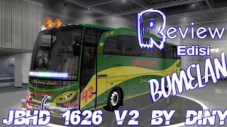 ETS2 | Review Mod Bus jBHD 1626 By Diny | Edisi Bumelan | ETS2 Mod Indonesia