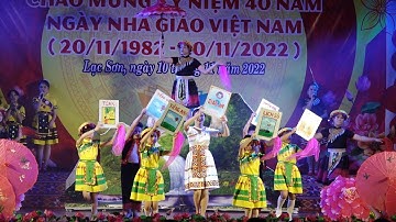 Cõng chữ về bản, cô giáo hát, học sinh múa giành giải Nhất hội thi VN chào mừng 20 tháng 11