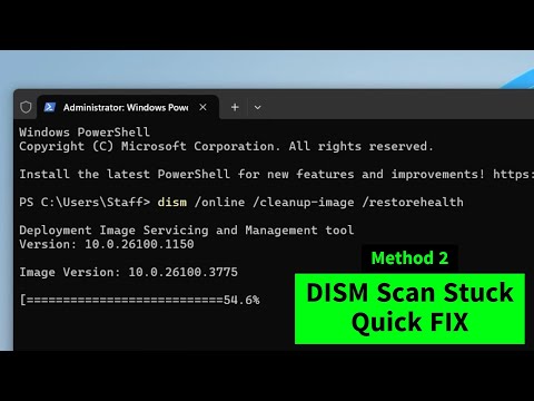 DISM Scan Stuck – Quick Fix (Method 2) or Cancel the DISM Scan