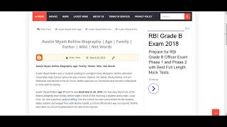Austin Wyatt Rollins Biography  Age  Family  Father  Wiki  Net Worth Net Worth