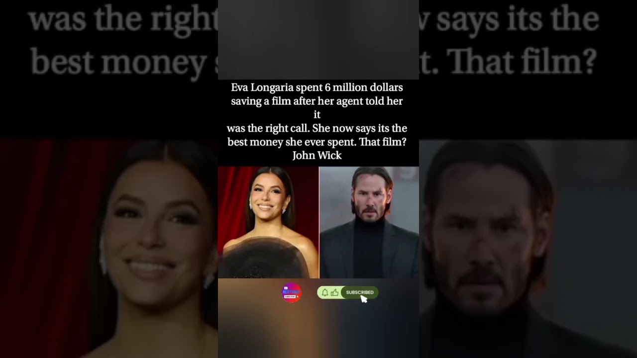 💰🎬Eva Longoria Spent $6M to Save a Film on Her Agent's Advice. It Was John Wick.