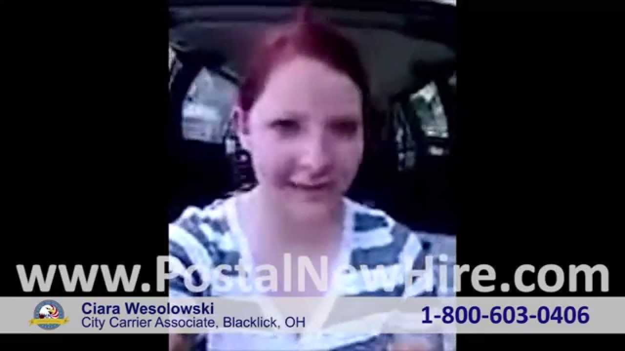 Ciara Wesolowski New CCA at the Blacklick, OH Post Office with Help