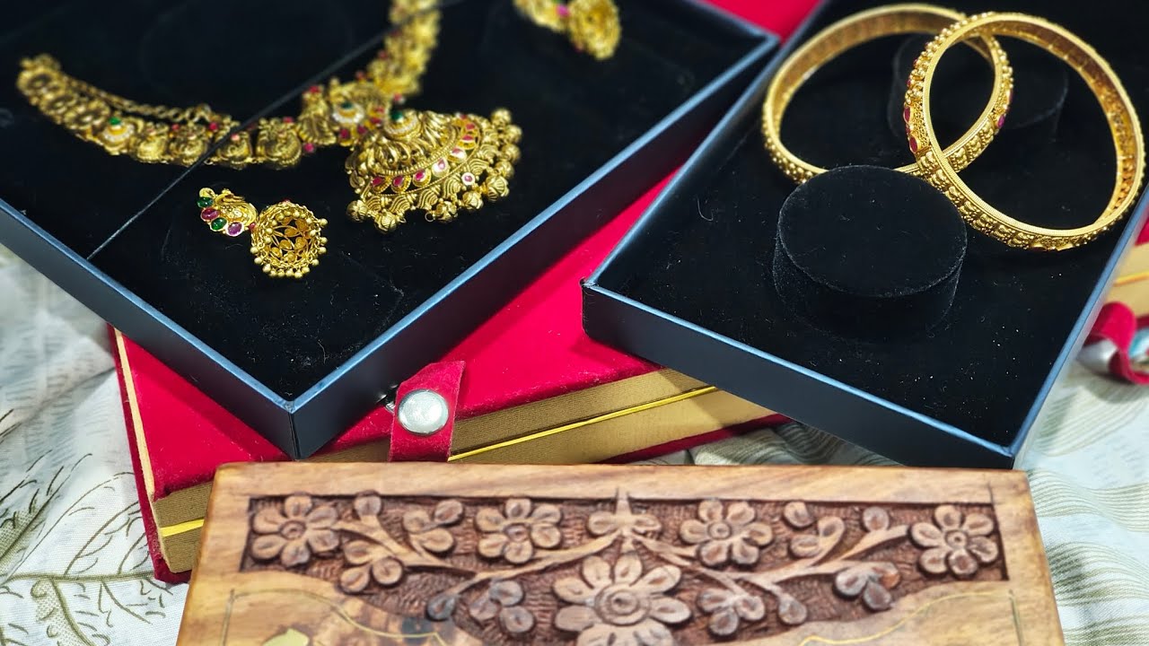 My gold jewelry collection in tamil ✨ part-1|#goldjewelries #Necklace #Haram #bangle #recent