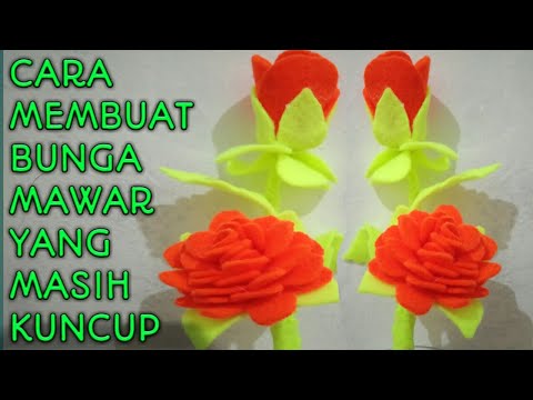 how-to-make-a-rose-flower-by-felt-||-cara-membuat-kuncup-bunga-mawar-dari-kain-flanel