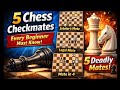 5 Chess Checkmates Every Beginner Must Know! | Scholar’s Mate, Legal Mate & Mate in 4 👍.