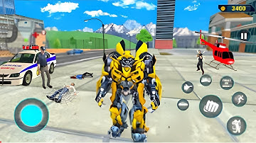 Bumblebee Multiple Transformation Jet Robot Car Game 2020 - Android Gameplay #20.