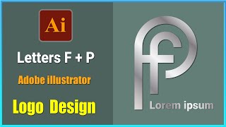 Design F P Letter Logo In Adobe Illustrator Logo Design Tutorial