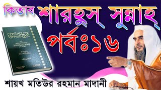 কিতাবঃ শারহুস্ সুন্নাহ্, পর্বঃ ১৬┇ শায়খ মতিউর রহমান মাদানী