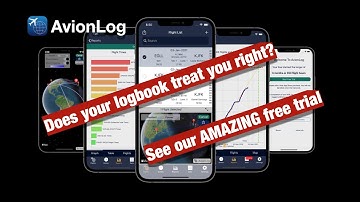Choosing your pilot logbook app - AvionLog Free Trial