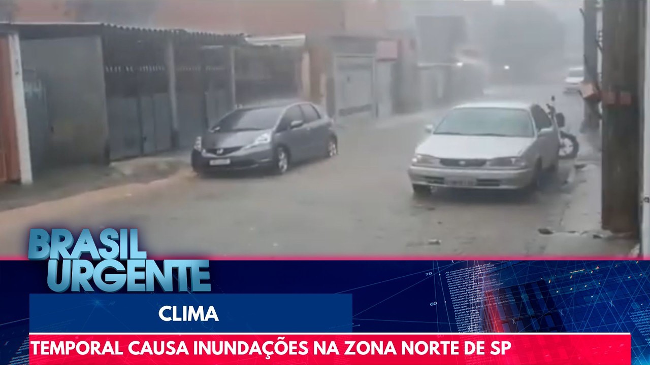 Chuva causa alagamento em São Paulo | Brasil Urgente