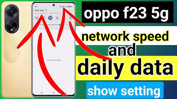 oppo f23 5g network speed setting | oppo f23 5g daily data usage notification show kaise kare