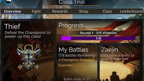 [Gems of War] Class Event Thief