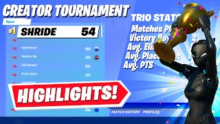 I Played in a Creator ONLY Tournament in Fortnite! (highlights)