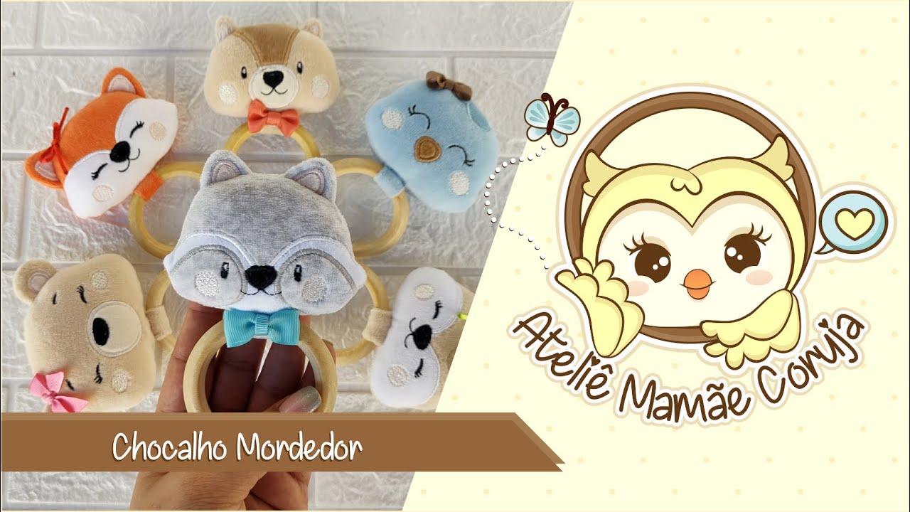 Projeto na Bordadeira - Chocalho Mordedor [ITH] - Tutorial