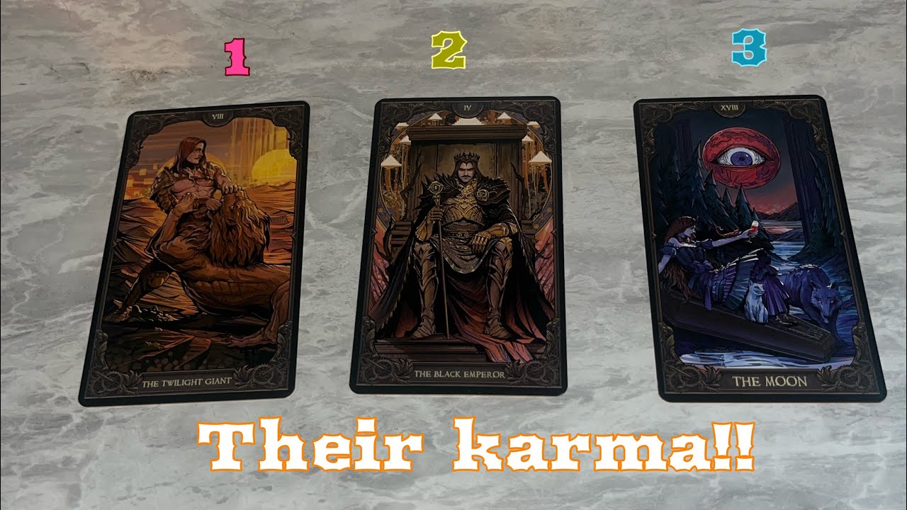 What’s their karma for hurting you? Pick a card. ￼