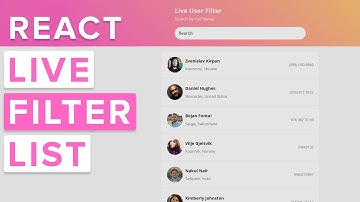 React Live Filtering List: Build a Searchable Item List with React and Vite