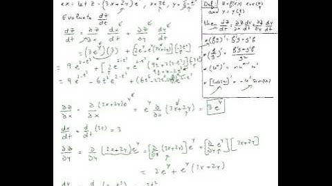 Chain rule for functions of two variables with one independent variable #1