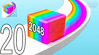 Jelly Run 2048 Gameplay Walkthrough Part 20 - Super Satisfying Merge Game (iOS &amp; Android)