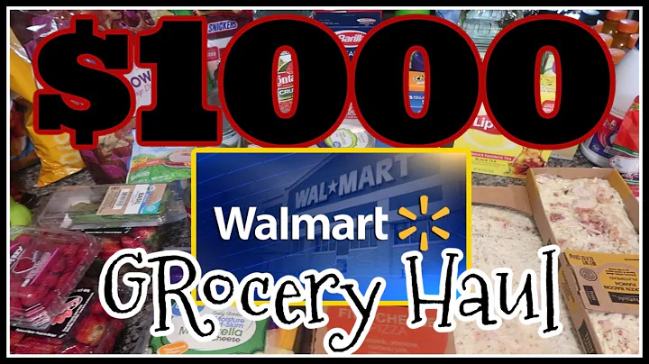 Vlogmas Day 7! $1000 Walmart Christmas Grocery Haul!