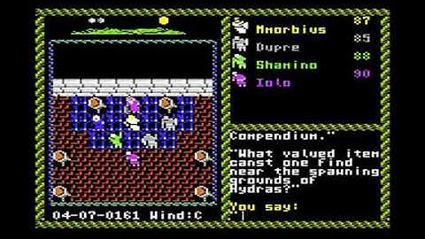 Ultima 6 Commodore 64 Part 3 - Gargoyle Attack and Talk with Lord British