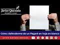 ¿Cómo defenderme de un pagaré en hoja en blanco? Acción Legal | Javier Quezada Abogado