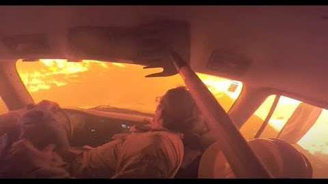 Near miss on the Route Fire, firefighters trapped