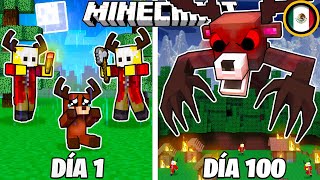 SOBREVIVÍ 100 DÍAS como El MONSTRUO CIERVO  en MINECRAFT HARDCORE! screenshot 4