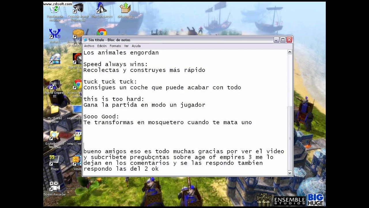 trucos para age of empires 3 YouTube