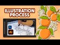 My Illustration Process for Packaging Design - Step by Step Process