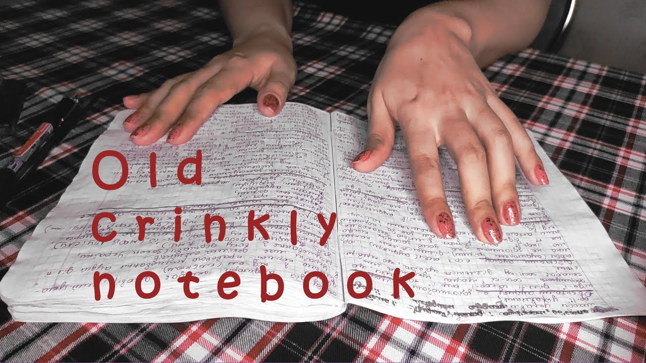 АСМР Старый мятый конспект поможет тебе уснуть | Перелистывание страниц | Звук письма | Без слов