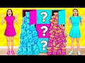 ピンクとブルーミステリーボックスチャレンジ | 素晴らしいクリエイティブチャレンジ Happy Funny