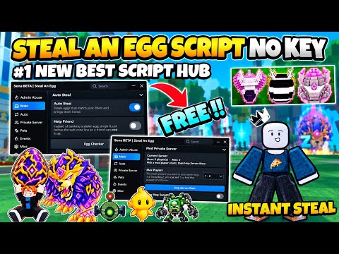 [KEYLESS] New Steal An Egg Script! | 🥚 INSTANT STEAL, ANTI GUARD, NEW BIOME & MORE!