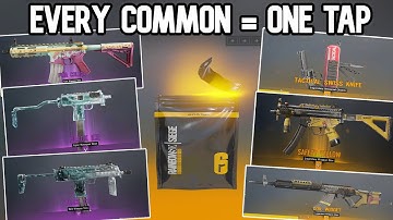 BEST Alpha Pack Opening BUT for Every Common I Show a One Tap - Rainbow Six Siege
