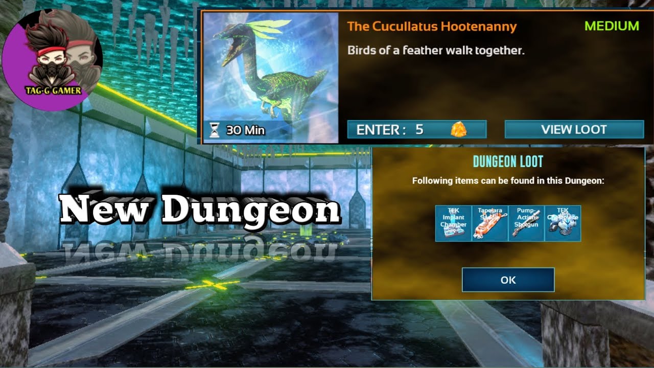 New Dungeon Ark survival evolved mobile Ark mobile weekly dungeon YouTube