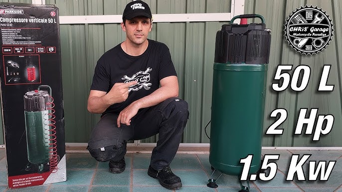 Parkside Vertical Compressor 50L PVKO 50 B2 REVIEW - YouTube