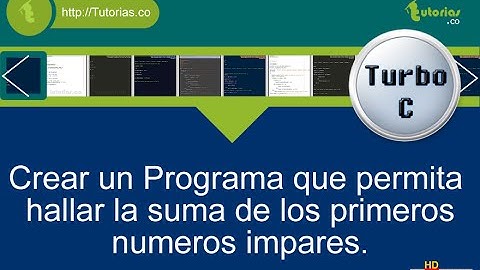 operadores – turbo C (suma de numeros impares)