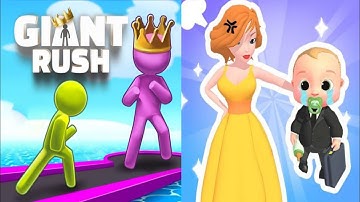 Giant Run Vs Grow Run gameplay, New top Satisfying ASMR walkthrough video game, Android game