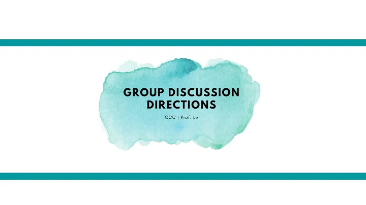 How to Complete Group DQs