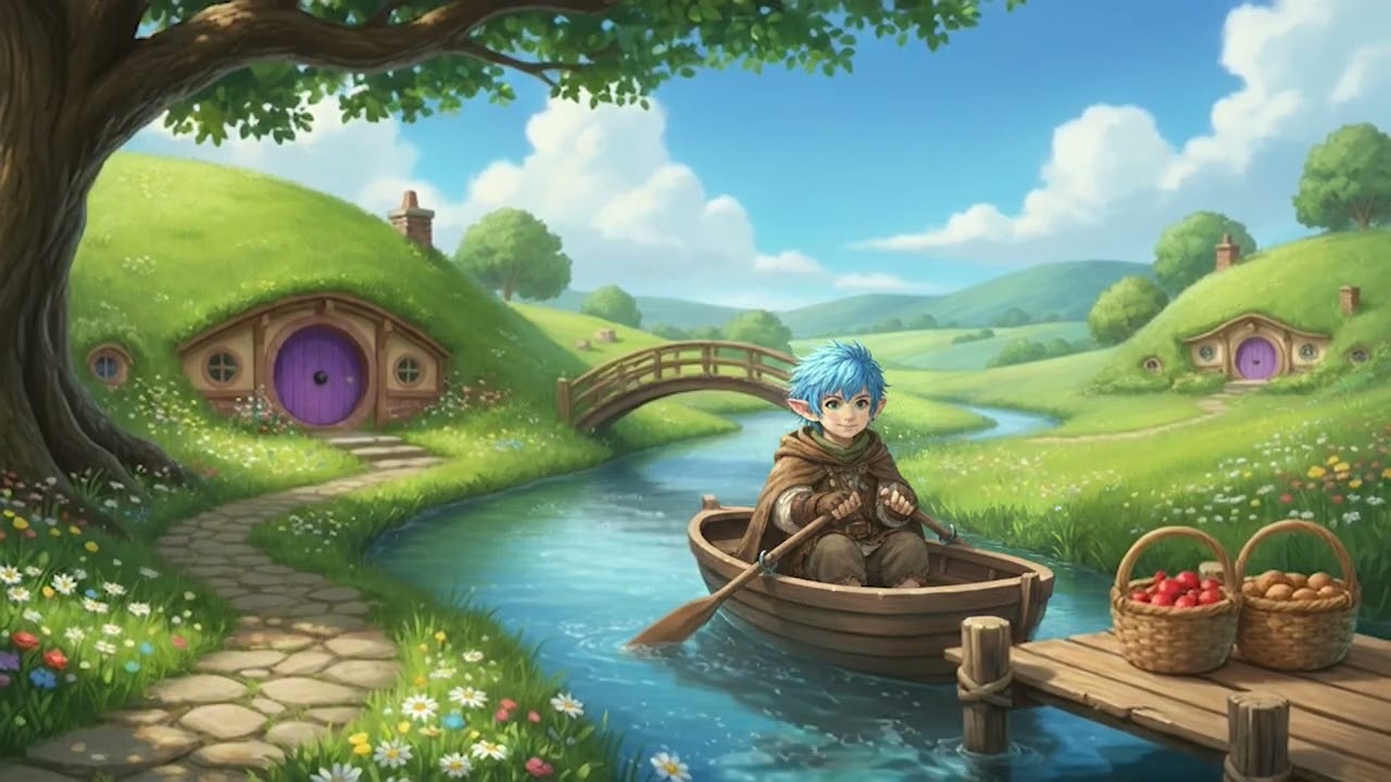 Celtic Medieval Music for Work & Rest | A Quiet Boat Journey Beyond the Village