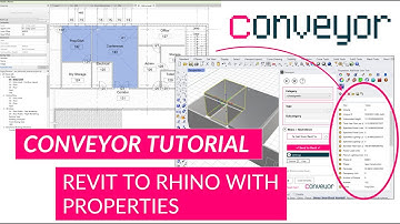 Conveyor v3 Tutorial - Convert Revit Elements to Rhino with Properties and Updates (Rhino.Inside)