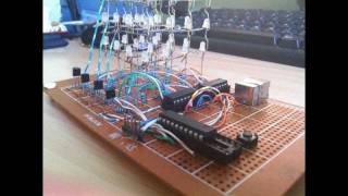 4x4x4 LED cube - attiny2313