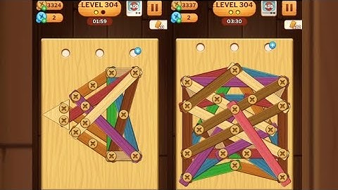 Screw Puzzle: Wood Nut & Bolt - Level 304
