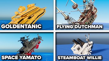 ⚓LEGO Fictional Ships Sink Like Titanic | Animation