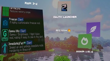 SODIUM MODS [ 1.21.4 ] | BOOST FPS 60++ | Pojav/Zalith | SURVIVAL