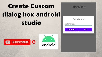 How to Create Custom Dialog in Android | Android Studio Tutorial