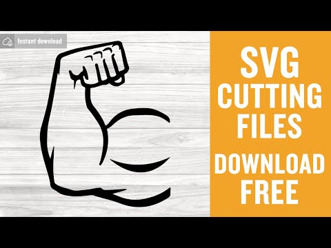 Biceps Svg Free Cutting Files for Cricut Instant Download