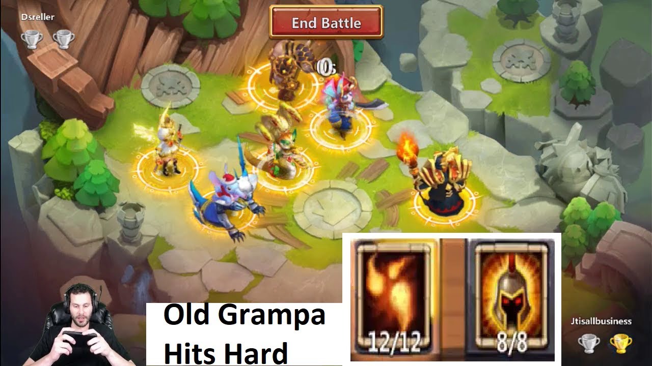 Warlock 12/12 Skill Lost Battlefield ONE SHOTTING Teams Castle Clash