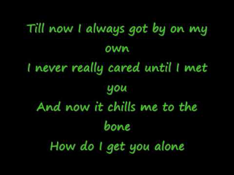 Celine Dion- Alone With Lyrics