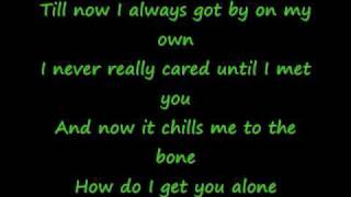 Celine Dion- Alone With Lyrics