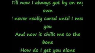 Celine Dion- Alone With Lyrics